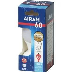 LED-vakiolamppu 7,3W E27 806lm 4000K himmennettävä