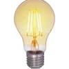 LED-vakiolamppu AMBER antiikki 4,5W 360lm E27 2200K kirkas himmennettävä
