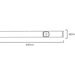 LED-valo Airam Cabiround 40 cm 3CCT 210 lm ladattava