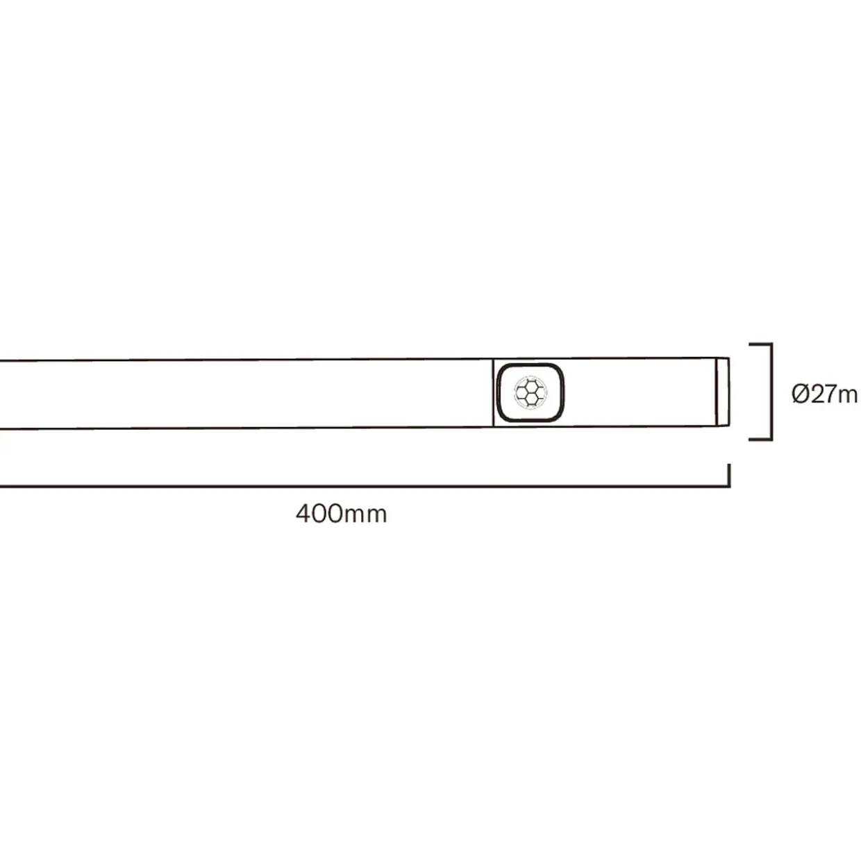 LED-valo Airam Cabiround 40 cm 3CCT 210 lm ladattava