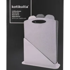 Leikkuulauta Kotikulta 3 kpl telineessä