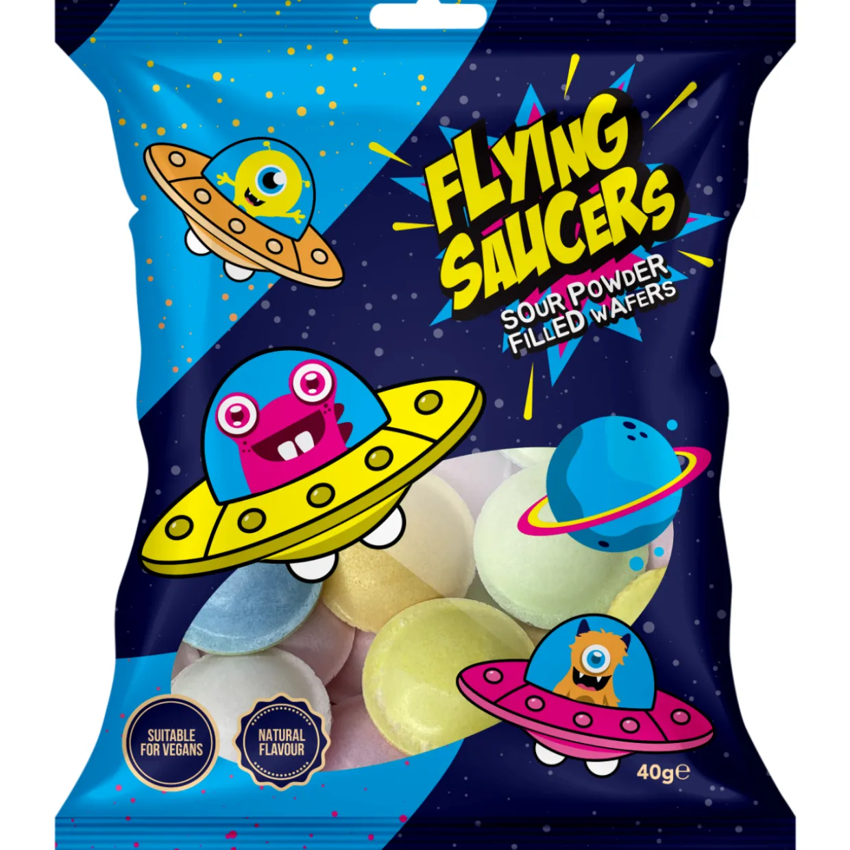 Lentävät ufot Flying Saucers 40 g karkit
