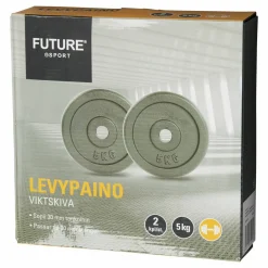 Levypaino 2x5 kg käsipainoihin musta