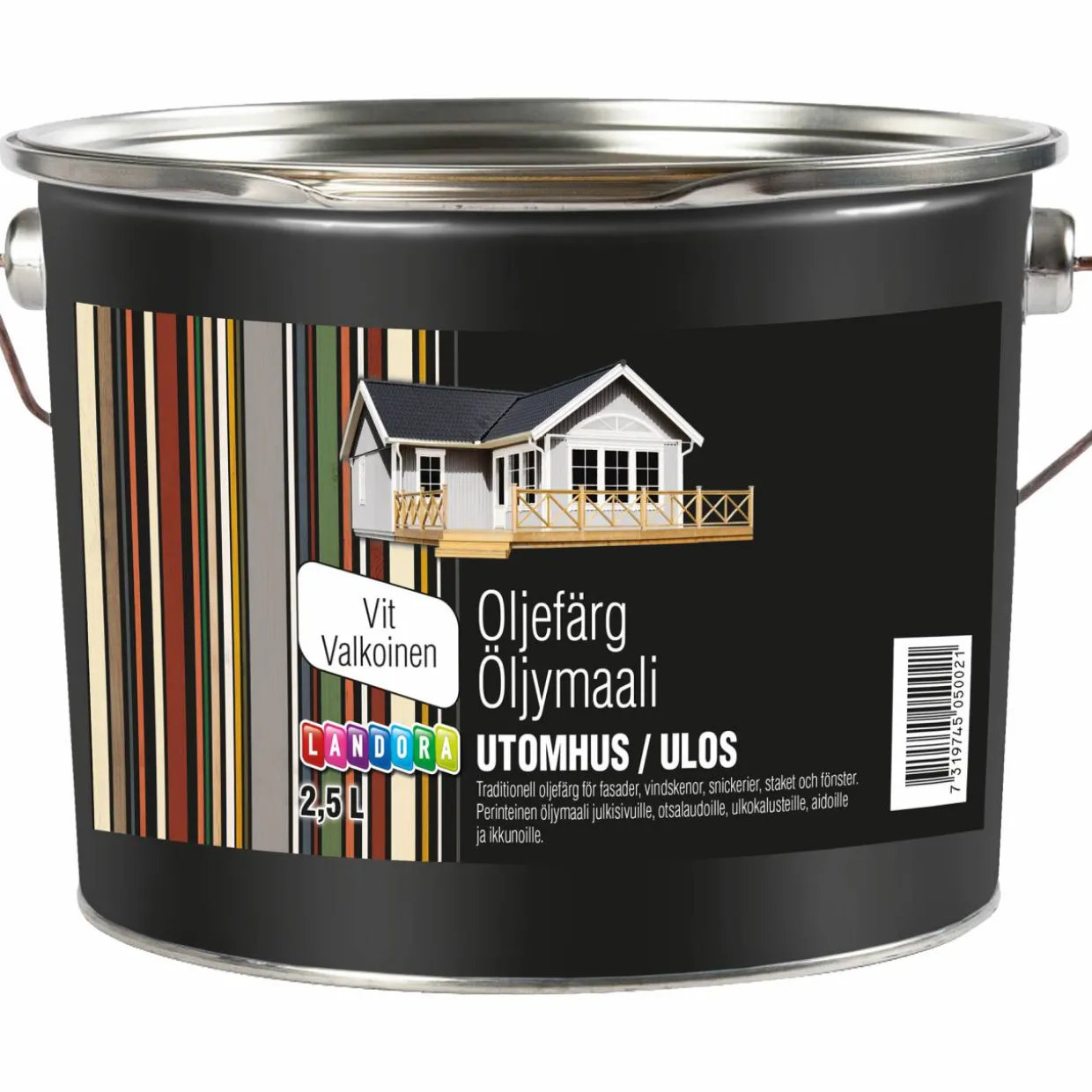 Öljymaali Landora 2.5 l valkoinen
