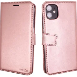 Lompakkolaukku Mobia iPhone 11 ruusukulta