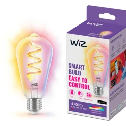 Älylamppu WiZ full color filamentti Edison 40W ST64 E27 RGB