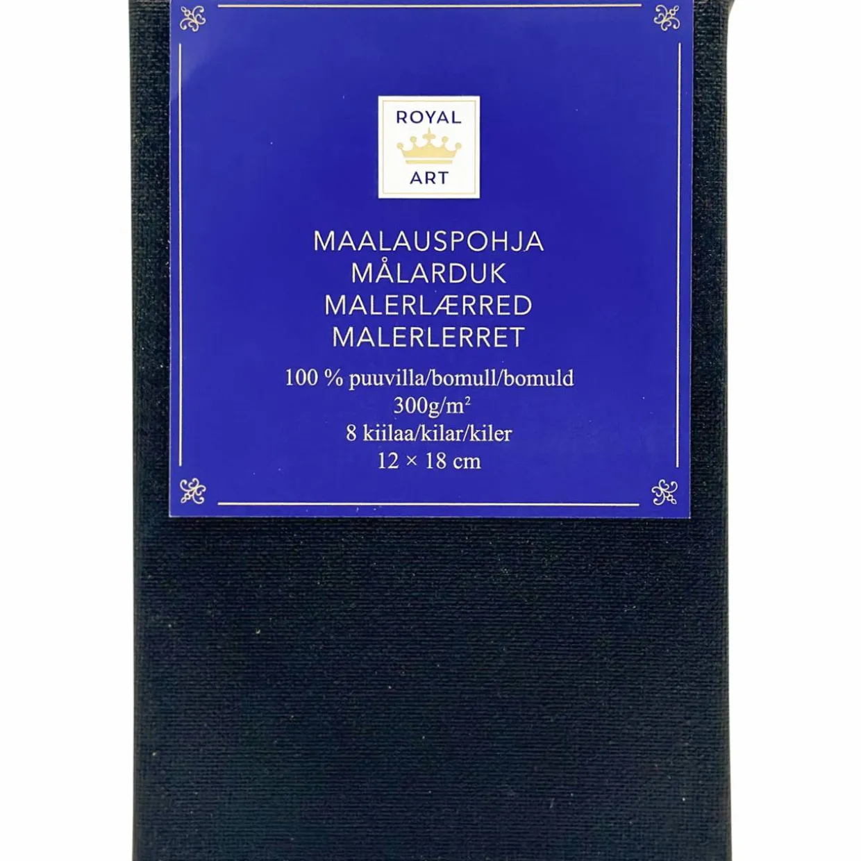 Maalauspohja Royal Art 12 x 18 cm musta
