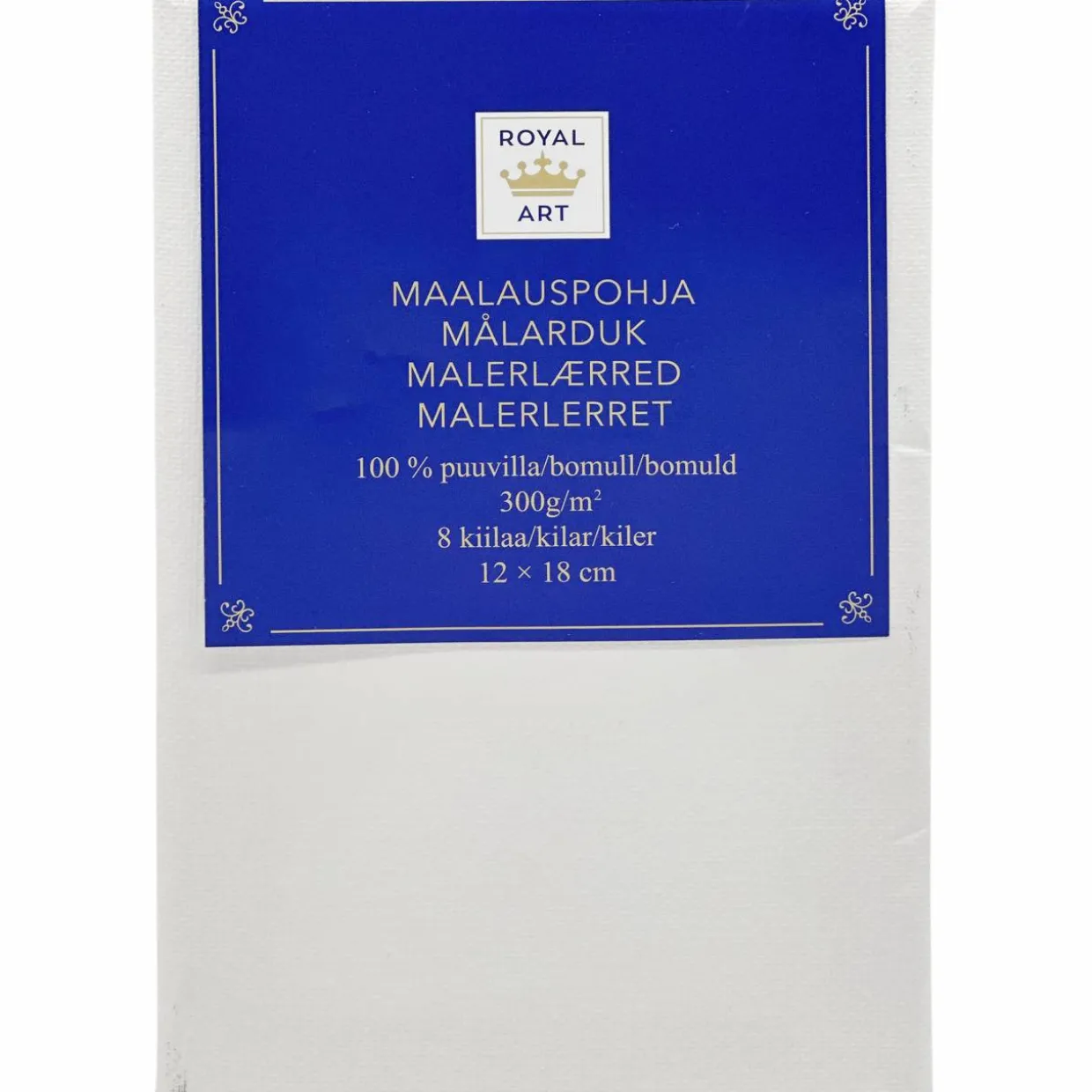 Maalauspohja Royal Art 12 x 18 cm valkoinen
