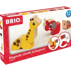 Magneettinen norsu ja kirahvi Brio 30284
