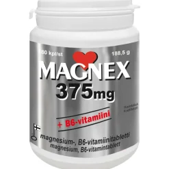 Magnex 375 mg + B6 180kpl 188,5g