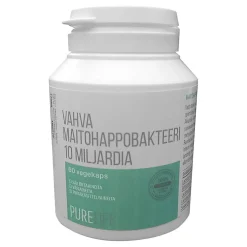Maitohappobakteeri Purelife 60 kpl vahva 10 miljardia