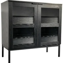 Matala lasiovikaappi Tenstar 80 x 40 x 80 cm Siera musta