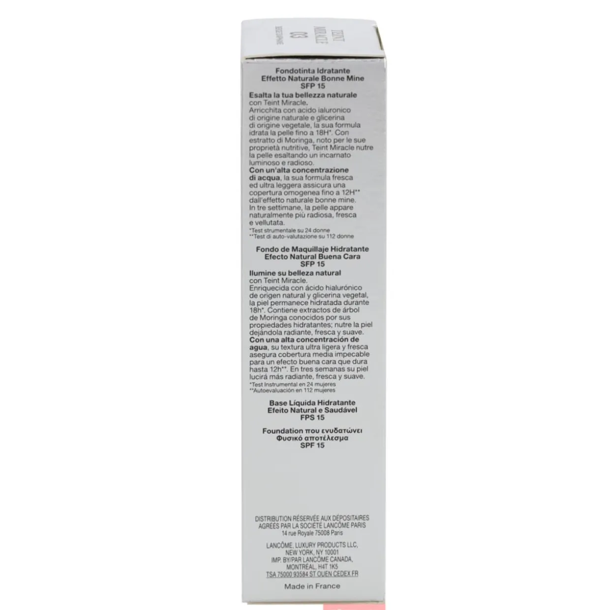 Meikkivoide, Lancome 30 ml Teint Miracle Hydrating Foundation #03 Beige Diaphane