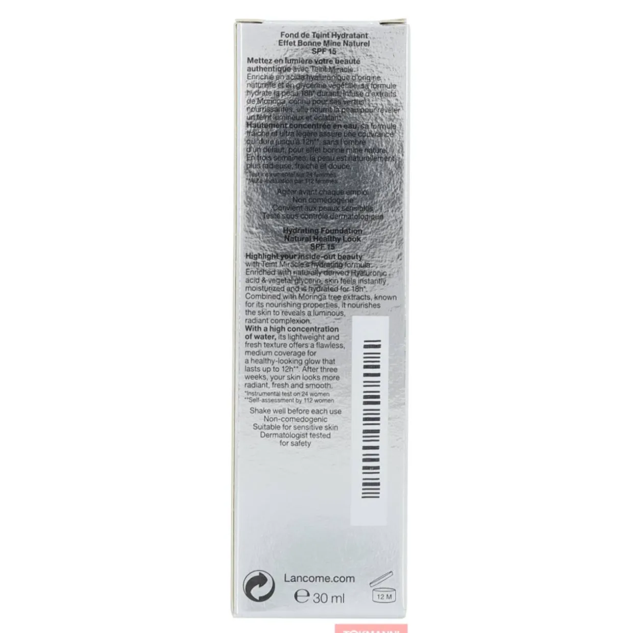 Meikkivoide, Lancome 30 ml Teint Miracle Hydrating SPF15 #010 Beige Porcelaine