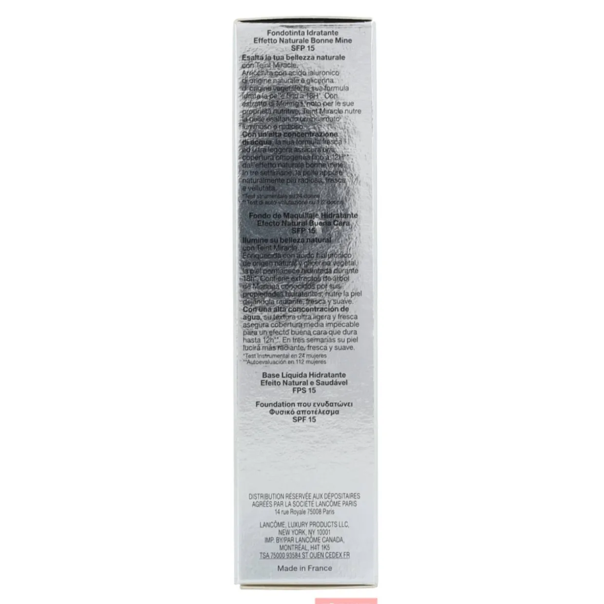 Meikkivoide, Lancome 30 ml Teint Miracle Hydrating SPF15 #010 Beige Porcelaine