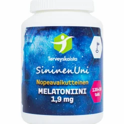 Melatoniini Terveyskaista 150 kpl 1,9 mg SininenUni nopeavaikutteinen