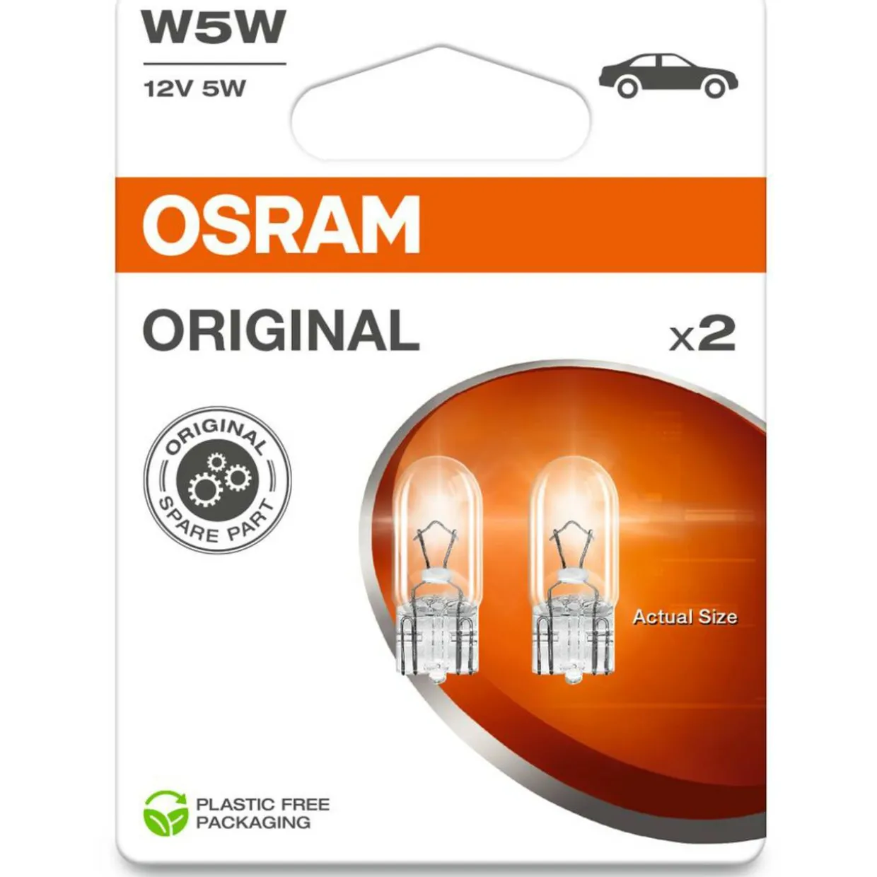 Merkkivalopolttimo Osram W5W 2 kpl