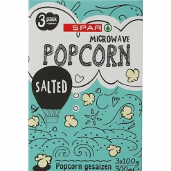 Mikropopcorn SPAR 3 x 100 g Salted