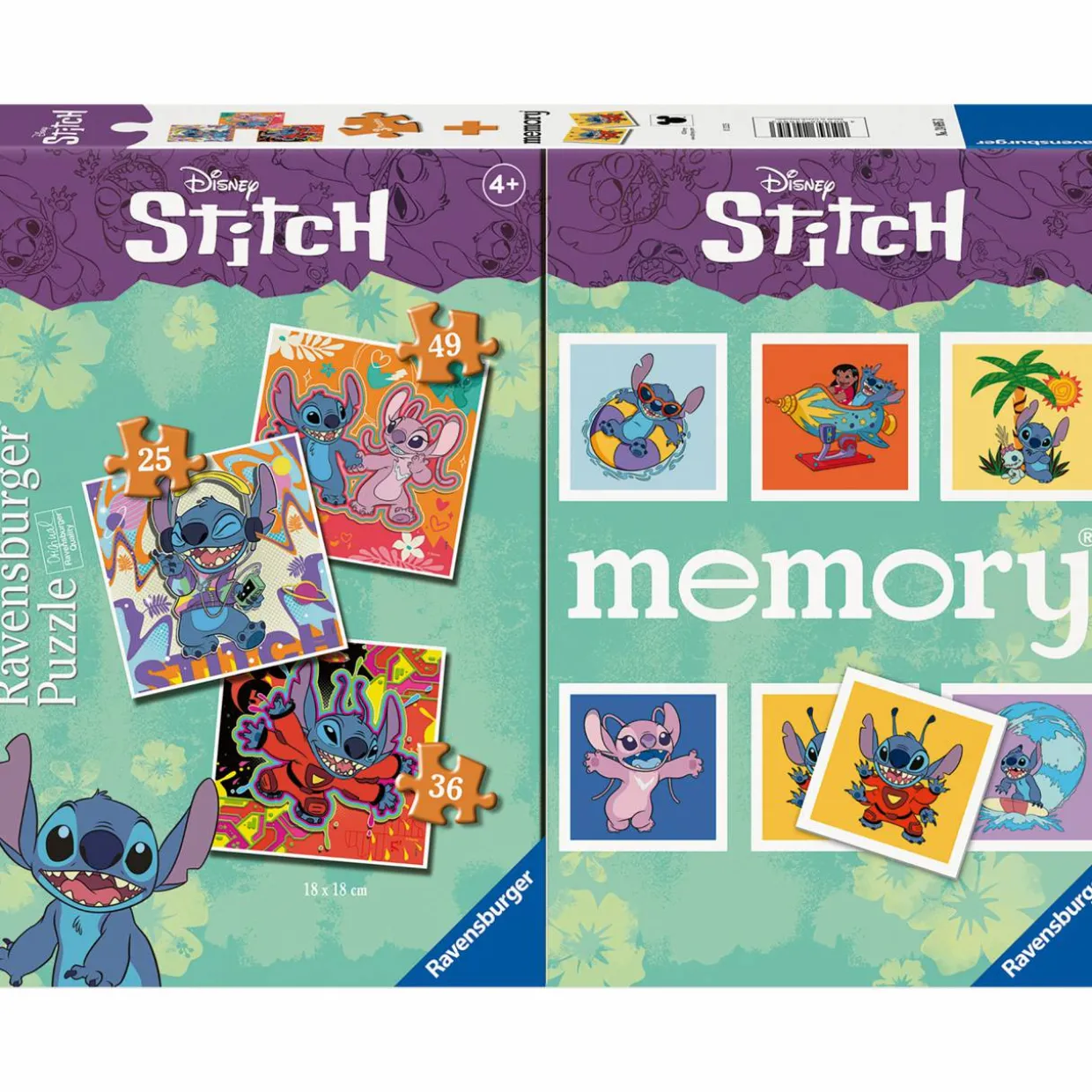 Monipelipakkaus Ravensburger 3+1 Stitch