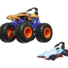 Monsterauto ja pikkuauto Hot Wheels