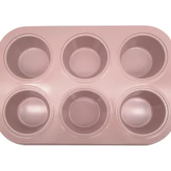 Muffinipelti Miny 6 kpl, vaaleanpunainen