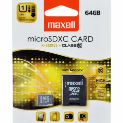 Muistikortti Maxell Micro SDXC 64GB + Adapteri