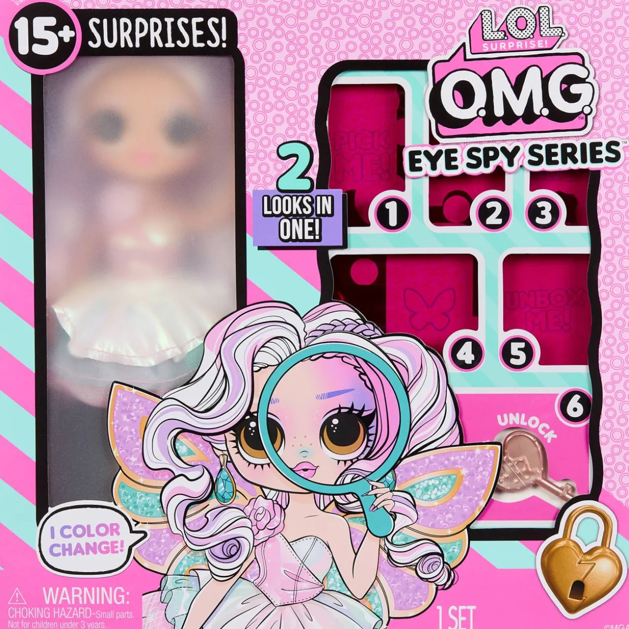 Muotinukke L.O.L. OMG Eye Spy Fairy teini