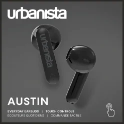 Nappikuulokkeet Urbanista Austin Midnight Black