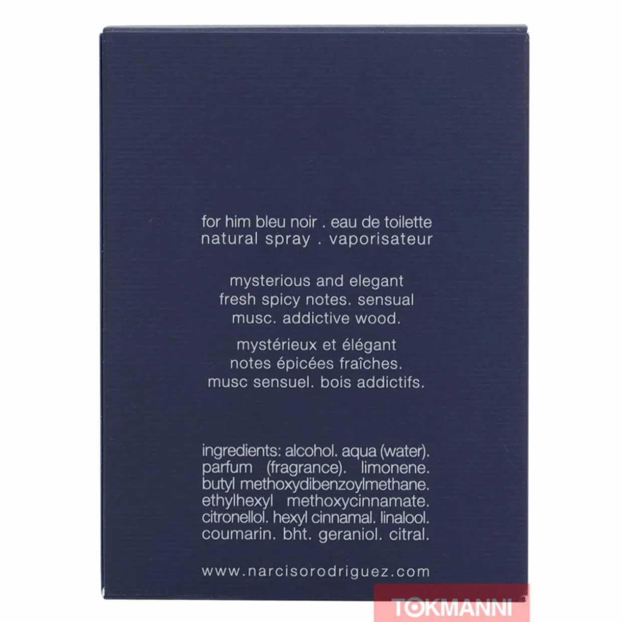 Narciso Rodriguez Bleu Noir For Him Edt Spray 50ml