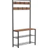 Naulakko Chic Home 86 x 30 x 172 cm Gunilla kenkähyllyllä