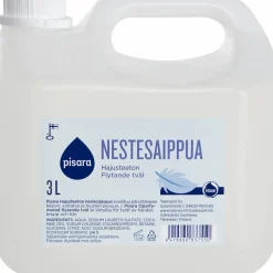 Nestesaippua Pisara 3 l hajusteeton