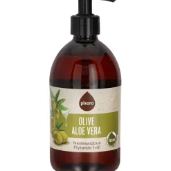 Nestesaippua Pisara 500 ml Vegan Aloe & Olive Oil