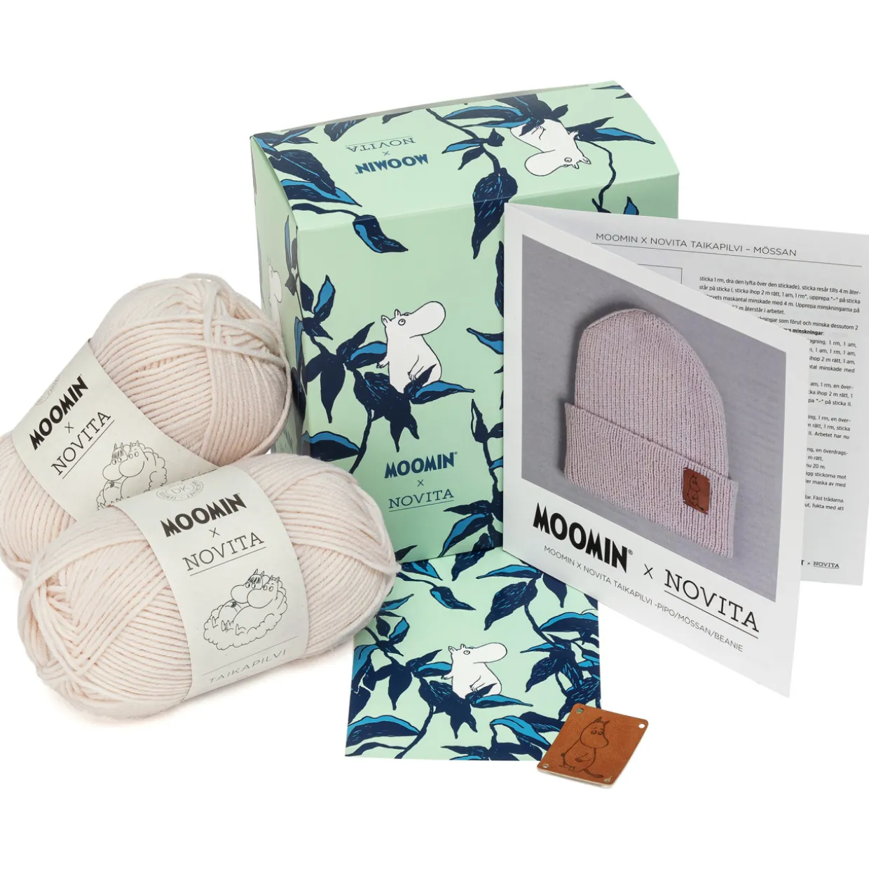 Neulepaketti Moomin x Novita Taikapilvi-pipo Hanki