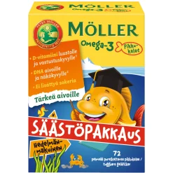 Omega-3 pikkukalat Möller 72 kpl