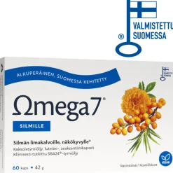 Omega7 SBA24® + Luteiini Silmille 60 kpl