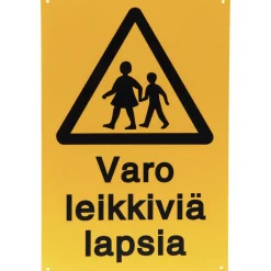 Opastekyltti varo leikkiviä lapsia 20 x 30 cm