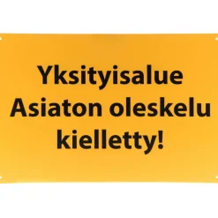 Opastekyltti yksityisalue 20 x 30 cm