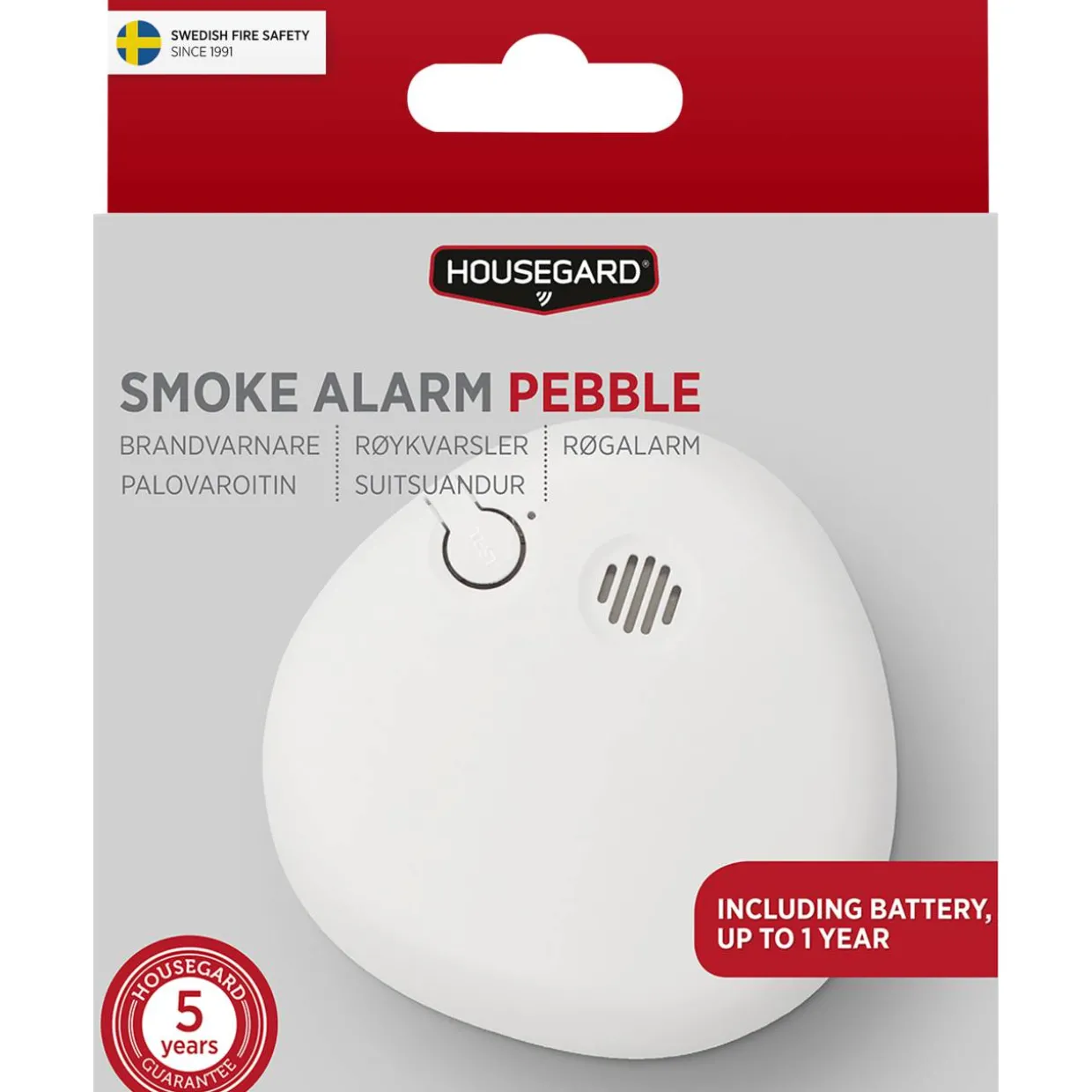 Optinen palovaroitin Housegard Pebble 9 V paristo