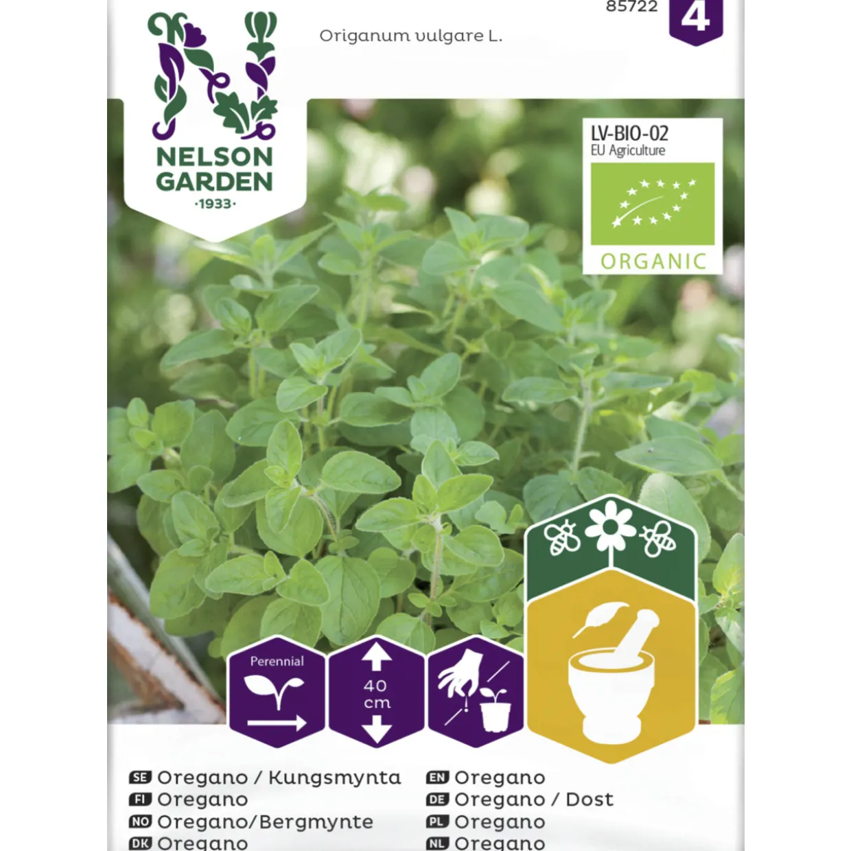 Oregano/ Mäkimeirami siemen Nelson Garden Basic Organic