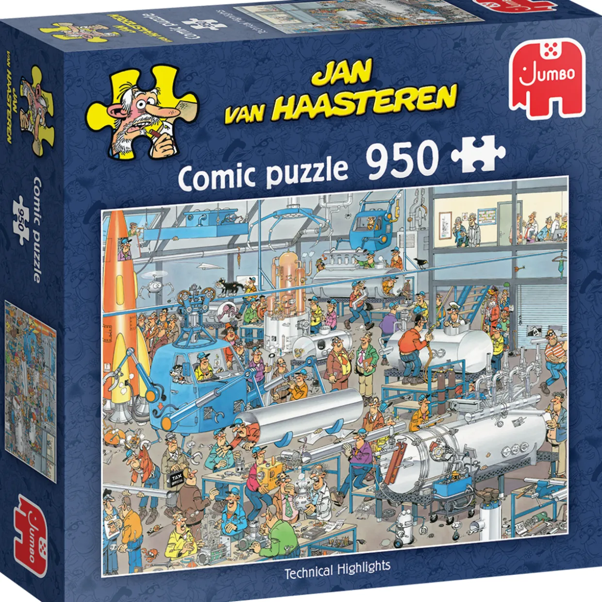 Palapeli Jumbo 950 palaa Jan van Haasteren Technical Highlights