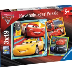 Palapeli Ravensburger Cars 3x49 palaa