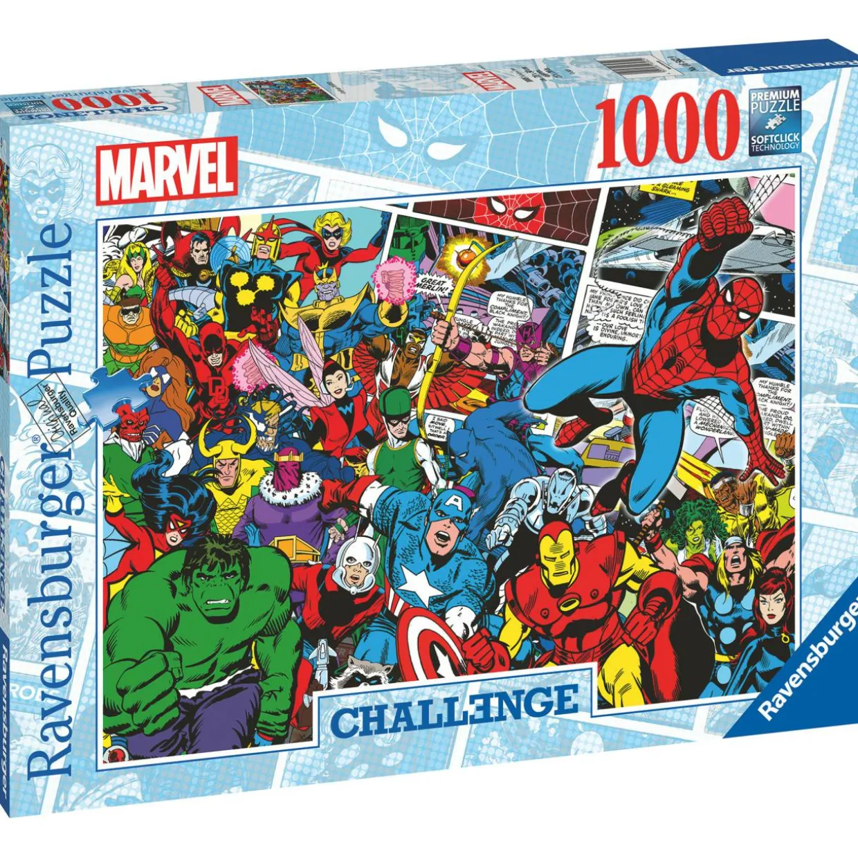 Palapeli Ravensburger Challenge Marvel 1000 palaa
