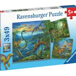 Palapeli Ravensburger Dinosaur Facination 3x49 palaa