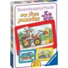 Palapeli Ravensburger Excavator Tractor & Dump Truck 3x6 palaa