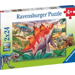 Palapeli Ravensburger Jurassic Wildlife 2x24 palaa