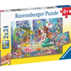 Palapeli Ravensburger Mermaid Tea Party 2x24 palaa