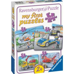 Palapeli Ravensburger My Emergency Vehicles 2/4/6/8 palaa