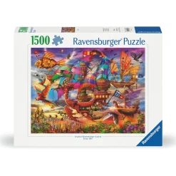 Palapeli Ravensburger 1000 palaa Crazy Cats Christmas Crackers