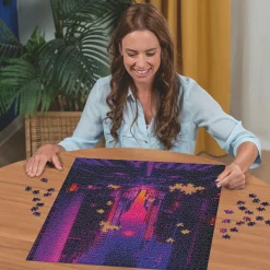 Palapeli Ravensburger 1000 palaa New York In Neon