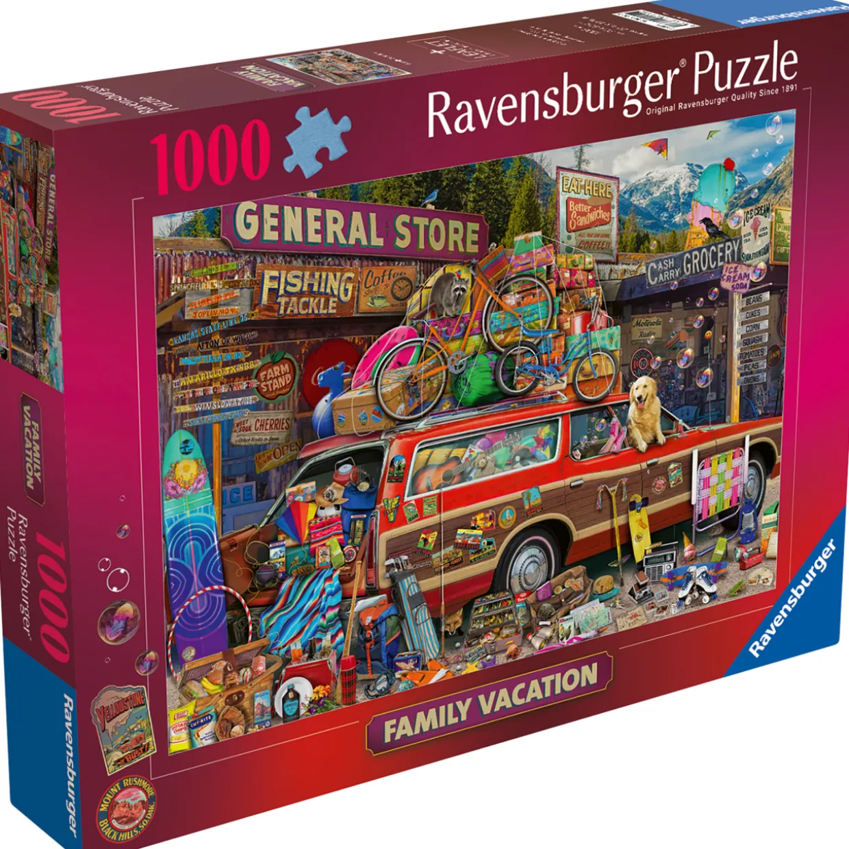 Palapeli Ravensburger 1000 palaa Family Vacation